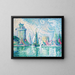 Les Tours vertes de La Rochelle - Paul Signac — framed artwork on a wall