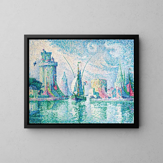 Les Tours vertes de La Rochelle - Paul Signac — framed artwork on a wall