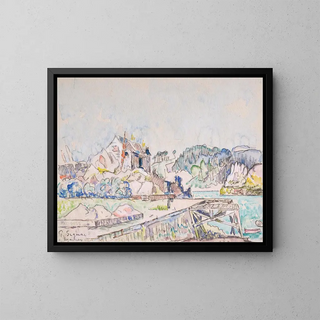 Lézardrieux - Paul Signac — framed artwork on a wall
