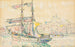 Marseille, sailboat - Paul Signac — artwork view