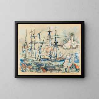 Marseille - Paul Signac — framed artwork on a wall