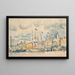 Marseille, the quay - Paul Signac — framed artwork on a wall