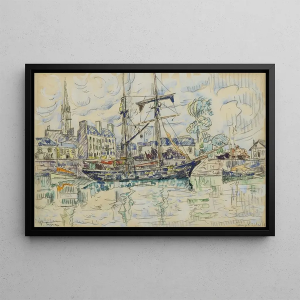 Paimpol - Paul Signac — framed artwork on a wall