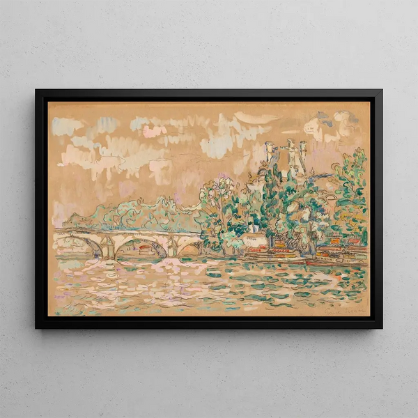 Paris, Le Pont-Royal - Paul Signac — framed artwork on a wall