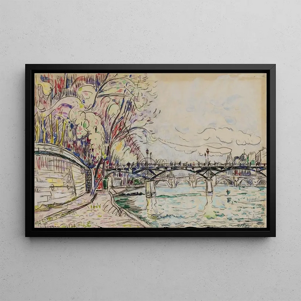 Pont des Arts - Paul Signac — framed artwork on a wall