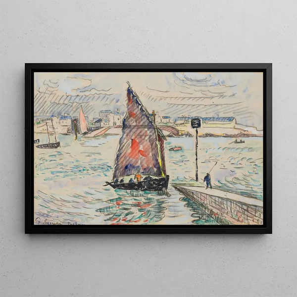 Port-Louis - Paul Signac — framed artwork on a wall