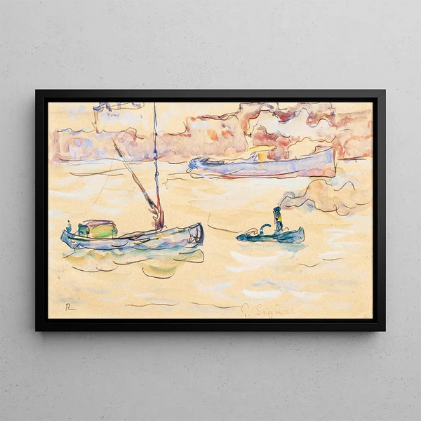 Rotterdam - Paul Signac — framed artwork on a wall