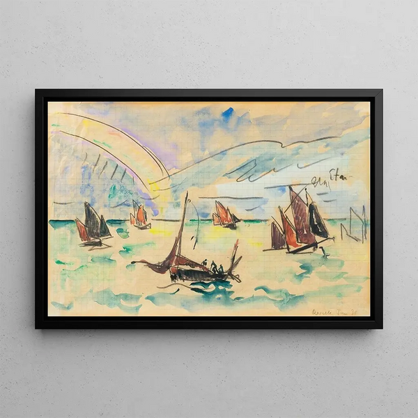 Rville - Paul Signac — framed artwork on a wall