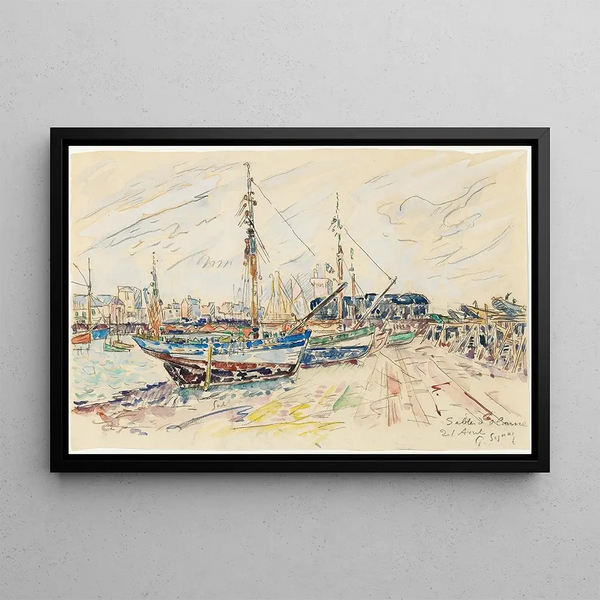Les Sables-d'Olonne - Paul Signac — framed artwork on a wall