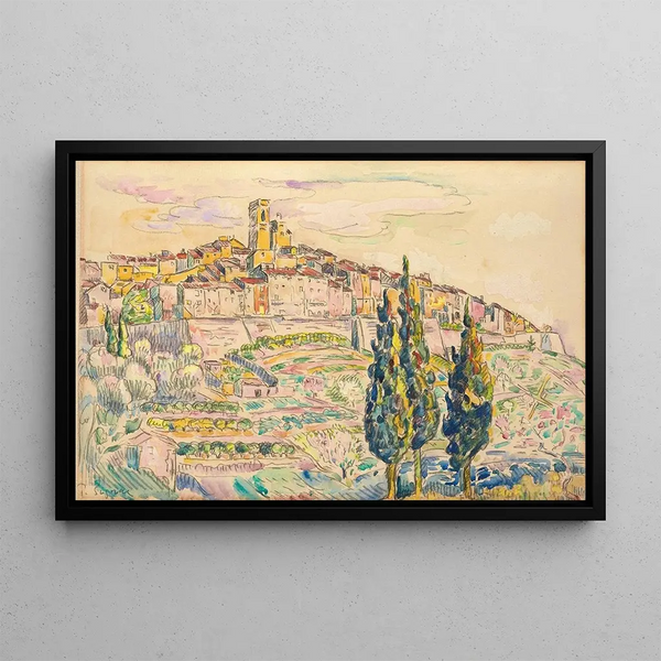 Saint-Paul Painting - Paul Signac — framed artwork on a wall
