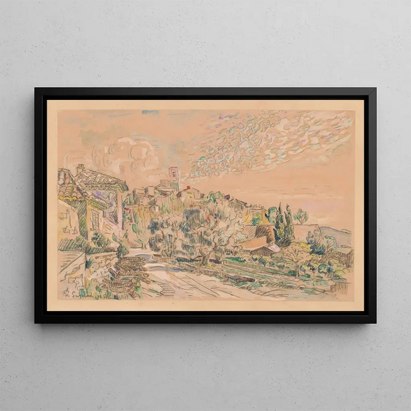 Saint-Paul-de-Vence - Paul Signac — framed artwork on a wall