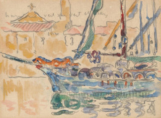 Saint-Tropez, les tartanes - Paul Signac — artwork view
