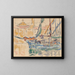 Saint-Tropez, les tartanes - Paul Signac — framed artwork on a wall