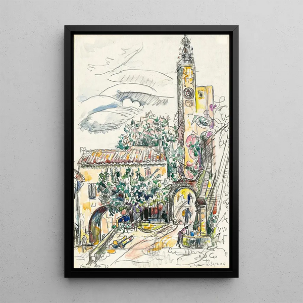 Vaison - Paul Signac — framed artwork on a wall