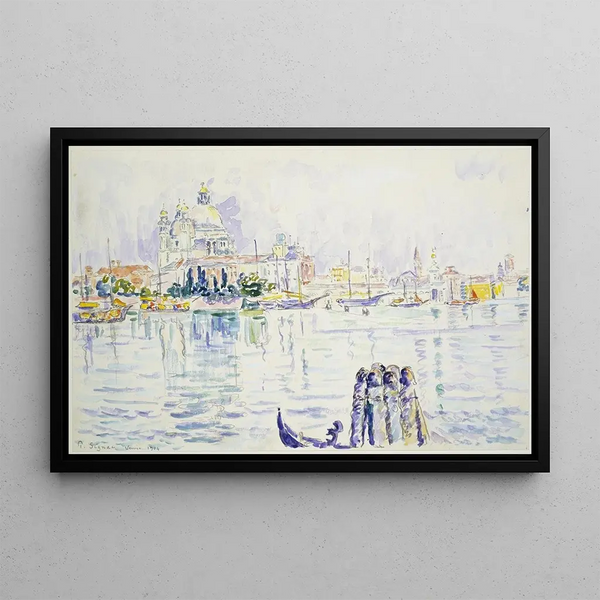 Le Grand Canal de Venise - Paul Signac — framed artwork on a wall