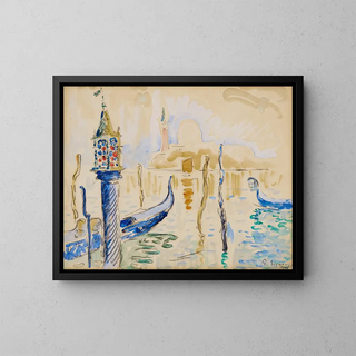 Fanal du Traghetto à Venise - Paul Signac — framed artwork on a wall