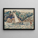 Voilier naviguant sur le Trieux - Paul Signac — framed artwork on a wall