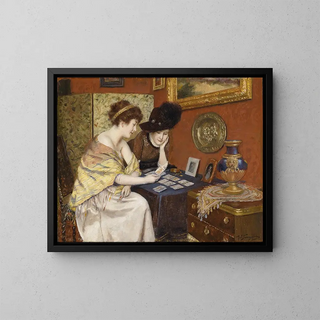 What Do the Cards Say - Paul Spangenberg — framed artwork on a wall