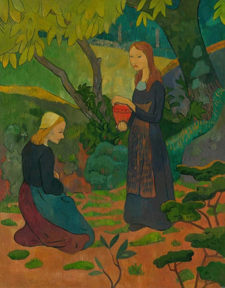 Paul Srusier - Jeune bretonne au pot vermillon et fillette agenouille.webp