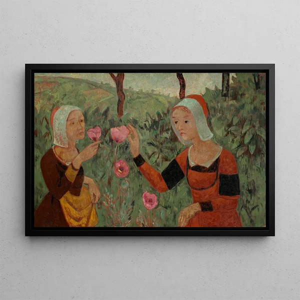 Les pavots - Paul Sérusier — framed artwork on a wall