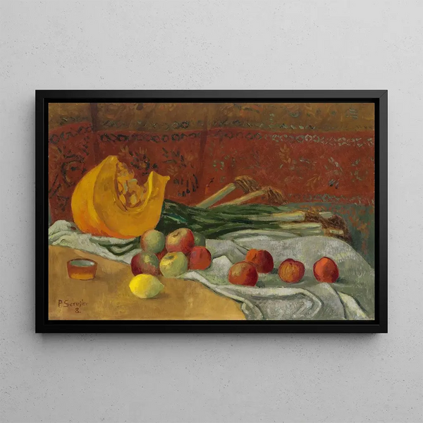 Still life with pumpkin - Paul Sérusier — framed artwork on a wall