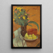 Still life with pears and fern bouquet - Paul Sérusier — framed artwork on a wall