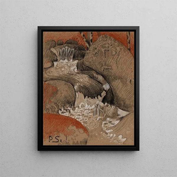 Rochers d'Huelgoat - Paul Sérusier — framed artwork on a wall