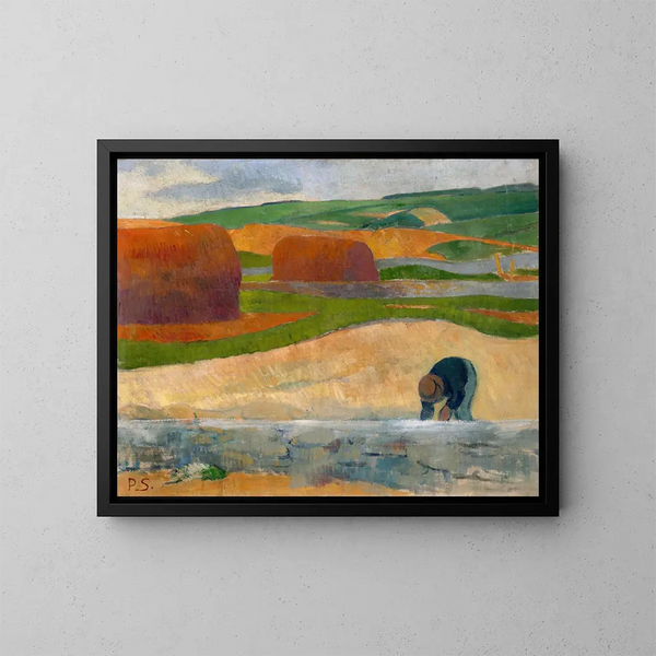 Seaweed Gatherer - Paul Sérusier — framed artwork on a wall