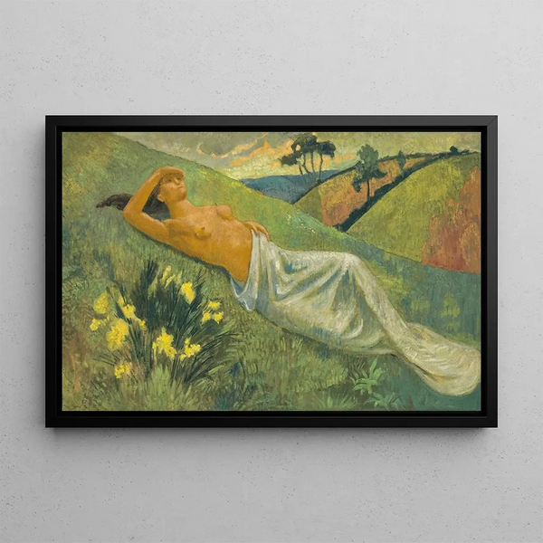 Valkyrie at Rest - Paul Sérusier — framed artwork on a wall