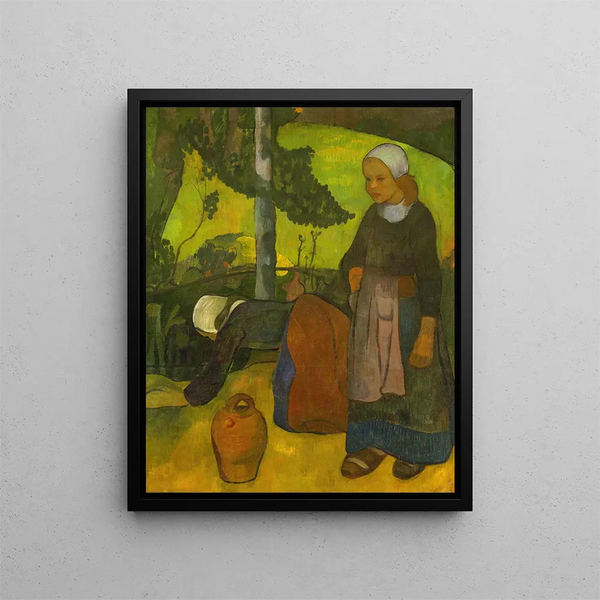 Lavandières - Paul Sérusier — framed artwork on a wall