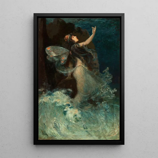 Water Nymph Painting - Paul Swan — framed artwork on a wall