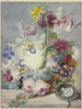 Bouquet de fleurs avec un nid d'oiseau et des œufs - Paul Theodor van Brussel — artwork view