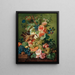 Flowers, Fruits, and a Corncob on the Edge of a Table - Paul Theodor van Brussel — framed artwork on a wall