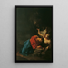 Christ at the Mount of Olives - Paul Troger — framed artwork on a wall