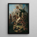 The Martyrdom of Saint Cassian - Paul Troger — framed artwork on a wall