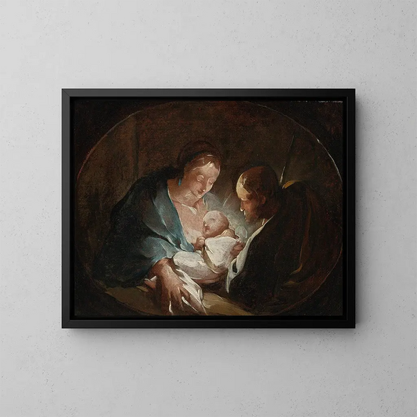 La Sainte Famille - Paul Troger — framed artwork on a wall