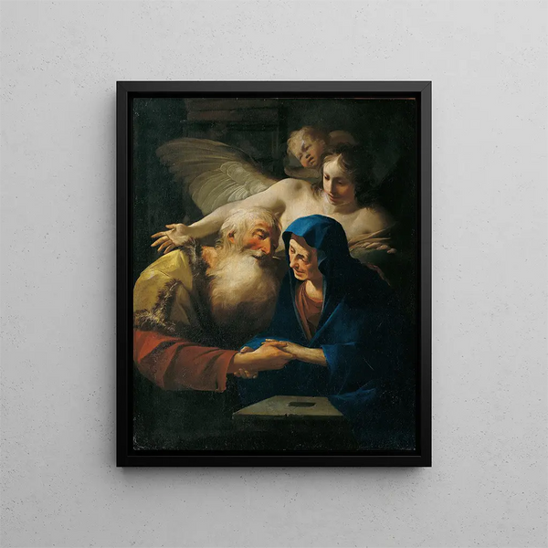 Tobias and Anna - Paul Troger — framed artwork on a wall