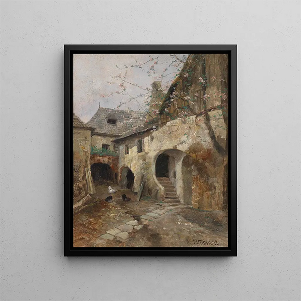 Hof Painting at Joching - Paul Unbereit — framed artwork on a wall