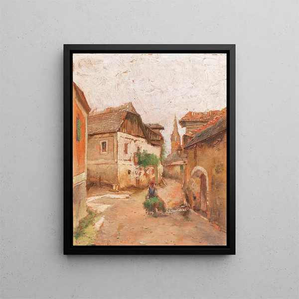 Motif of Wachau - Paul Unbereit — framed artwork on a wall