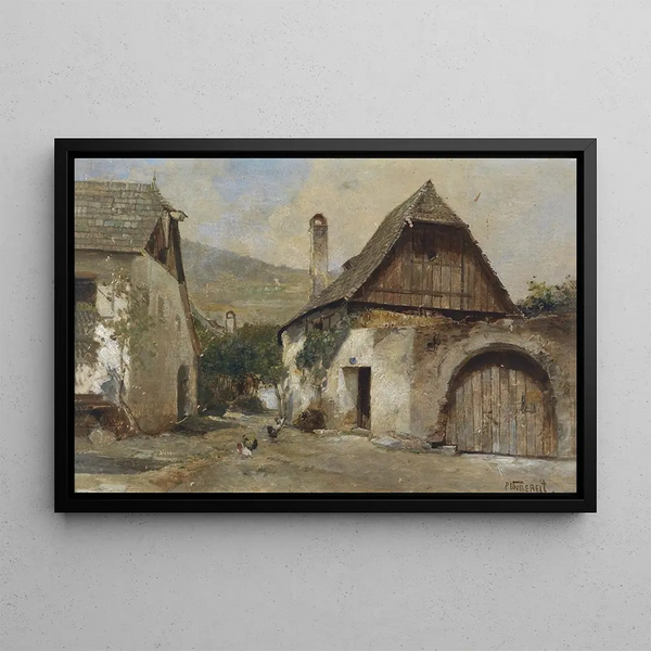 Motif of the Wachau - Paul Unbereit — framed artwork on a wall