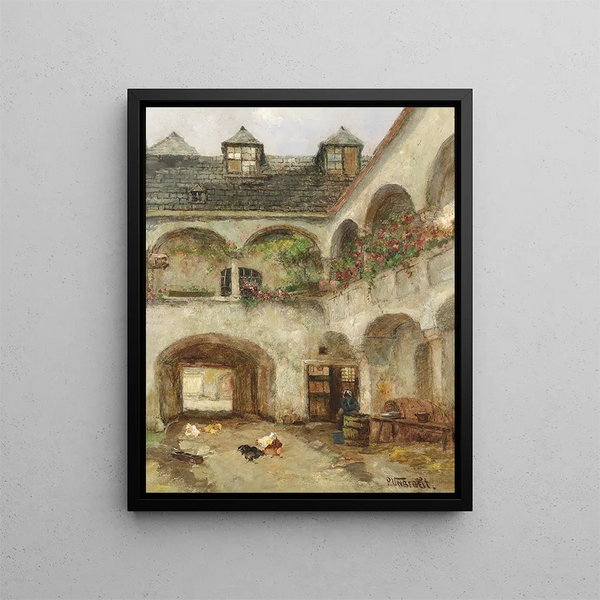 Teisenhoferhof in Weissenkirchen - Paul Unbereit — framed artwork on a wall