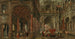 an architectural caprice with a view of an imaginary classical palace and elegant figures - Paul Vredeman de Vries — artwork view