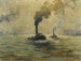 Two steam tugboats in the port of Hamburg - Paul Wolde — artwork view