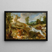 Deer Hunt - Paul de Vos — framed artwork on a wall