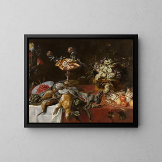 Still life - Paul de Vos — framed artwork on a wall