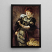 Portrait Painting of Daniel Lesueur Jeanne Loiseau 1860-1921 known as woman of letters - Paul Émile Chabas — framed artwork on a wall