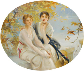 Portrait of Two Young Women - Paul Émile Chabas — artwork view