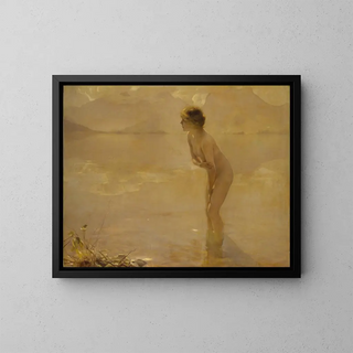 September Morning - Paul Émile Chabas — framed artwork on a wall
