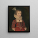 A Young Girl - Paul van Somer — framed artwork on a wall