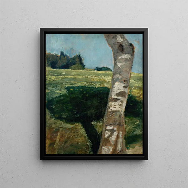 Tronc de bouleau - Paula Modersohn-Becker — framed artwork on a wall